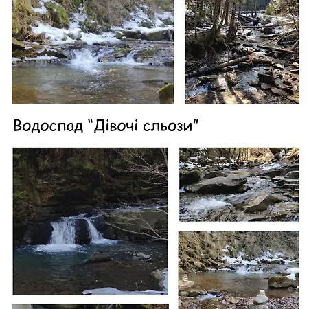 сімейний номер до 5 осіб Деревянный коттедж Делятин